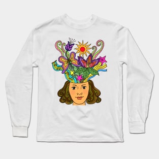 Creative Beautiful Mind Fantasy Woman Long Sleeve T-Shirt